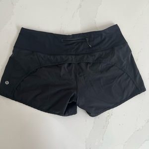 LuluLemon black athletic shorts- EXCELLENT CONDITION
